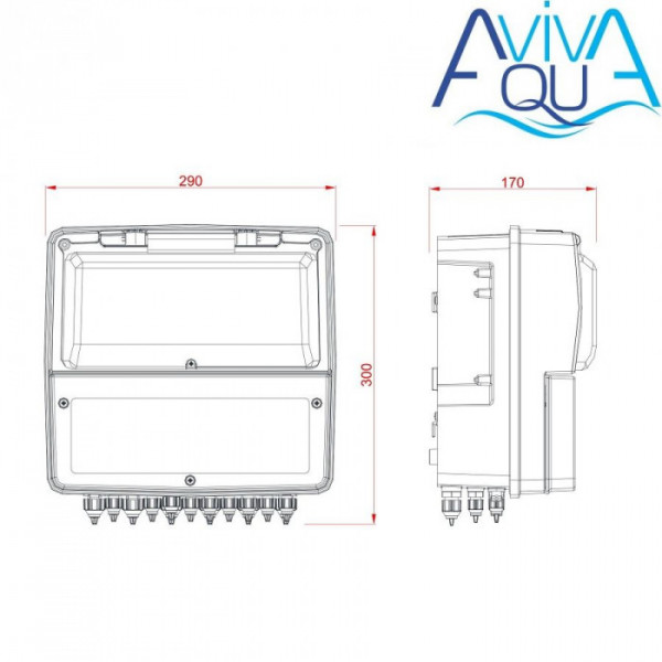 Панель керування дозацією Aquaviva K800 Kontrol pH-Rx-Cl-температура